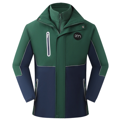 校服冲锋衣高中生秋装三件套初中生班服冬季加厚小学生学院风套装