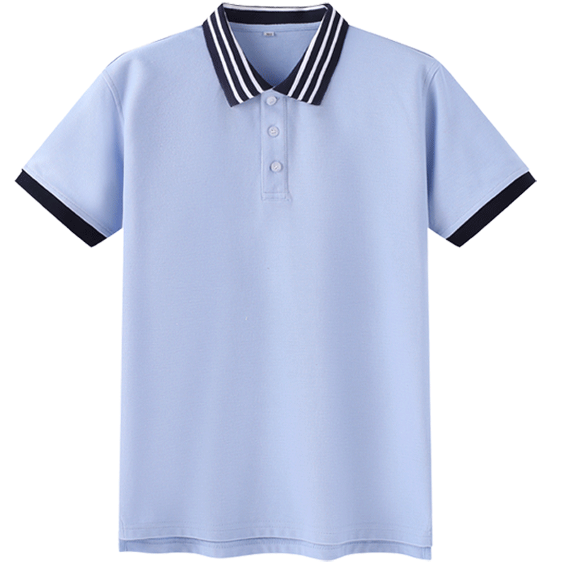 小学生夏季校服短袖polo衫定制