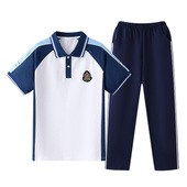 幼儿园园服夏装 短袖 夏季 校服儿童班服中学生运动会小学生套装