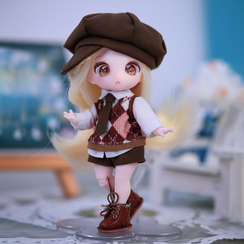 德必胜女娃娃衣服ob11休闲服