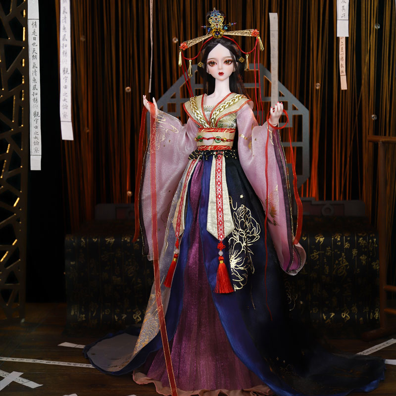 德必胜女娃娃古装古风礼物