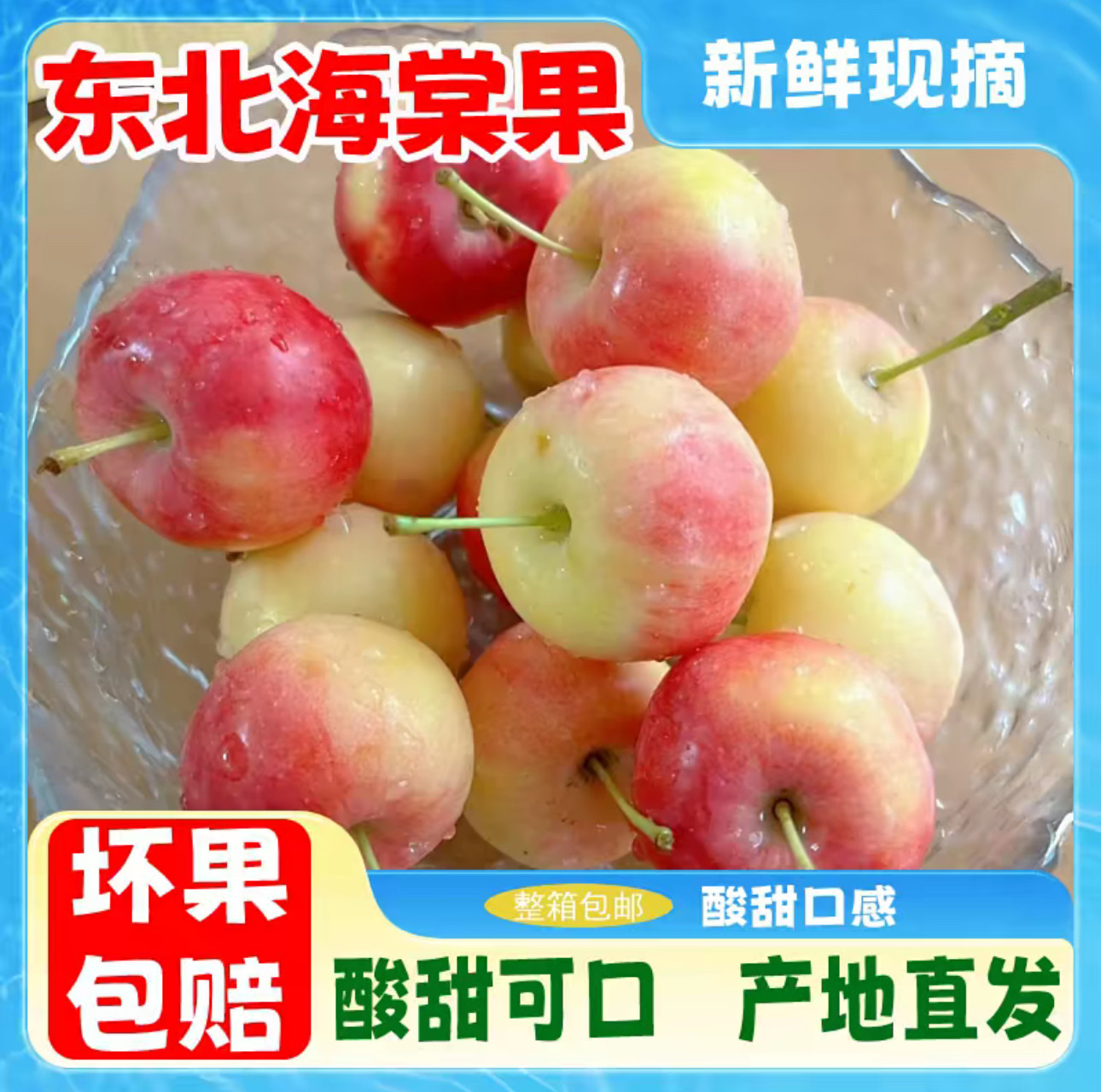 东北沙果新鲜水果太平果现摘现发小苹果海棠果整箱酸甜花红果秋果
