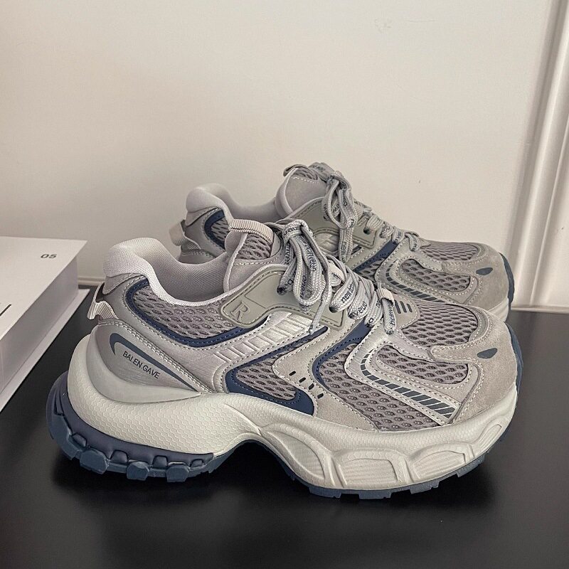 老爹鞋女款2026年春季新款百搭网面透气爆款厚底休闲运动鞋子