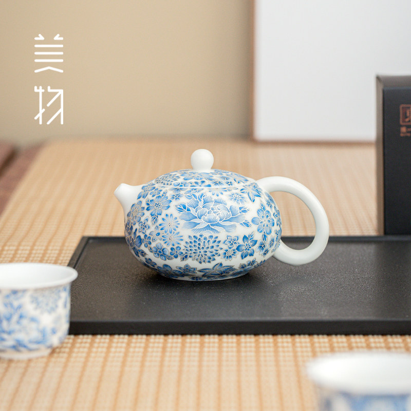 掐丝满花功夫茶具套组2025新款喝茶家用泡茶陶瓷茶壶茶杯子套装
