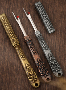 刺绣拆线器手工剪衣服拆线工具十字绣挑线割线器缝纫拆线刀复古