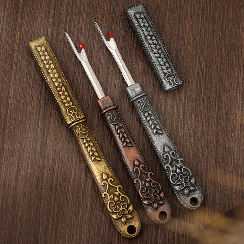 刺绣拆线器手工剪衣服拆线工具十字绣挑线割线器缝纫拆线刀复古