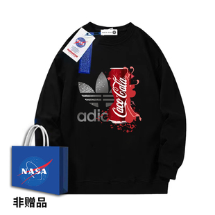 NASA联名纯棉圆领卫衣男士韩版套头ins秋冬潮流潮牌百搭高街外套