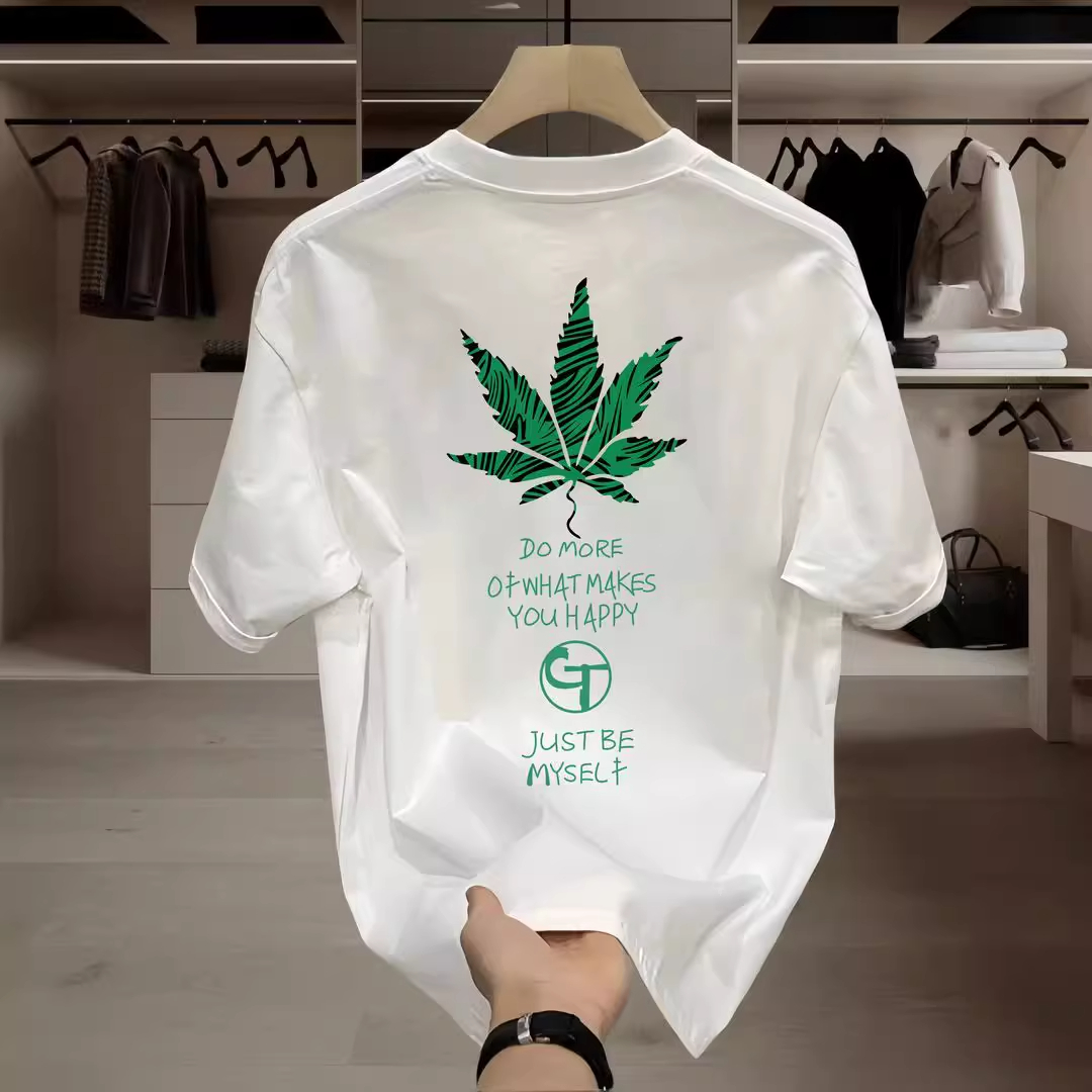 NASA联名加大码半袖春夏季纯棉短袖T恤男打底衫美式圆领印花上衣