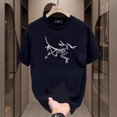 印花ins潮牌圆领休闲上衣 新款 NASA联名轻奢高端T恤男短袖 纯棉夏季