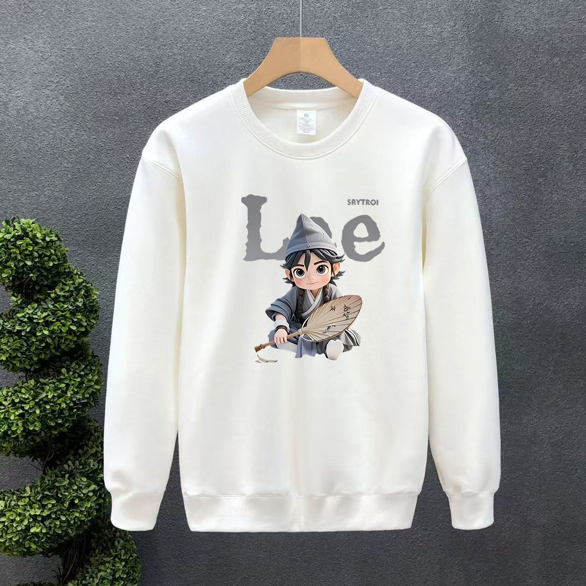 NASA联名小众套头衫宽松加大码印花长袖上衣男加绒圆领卫衣秋冬季