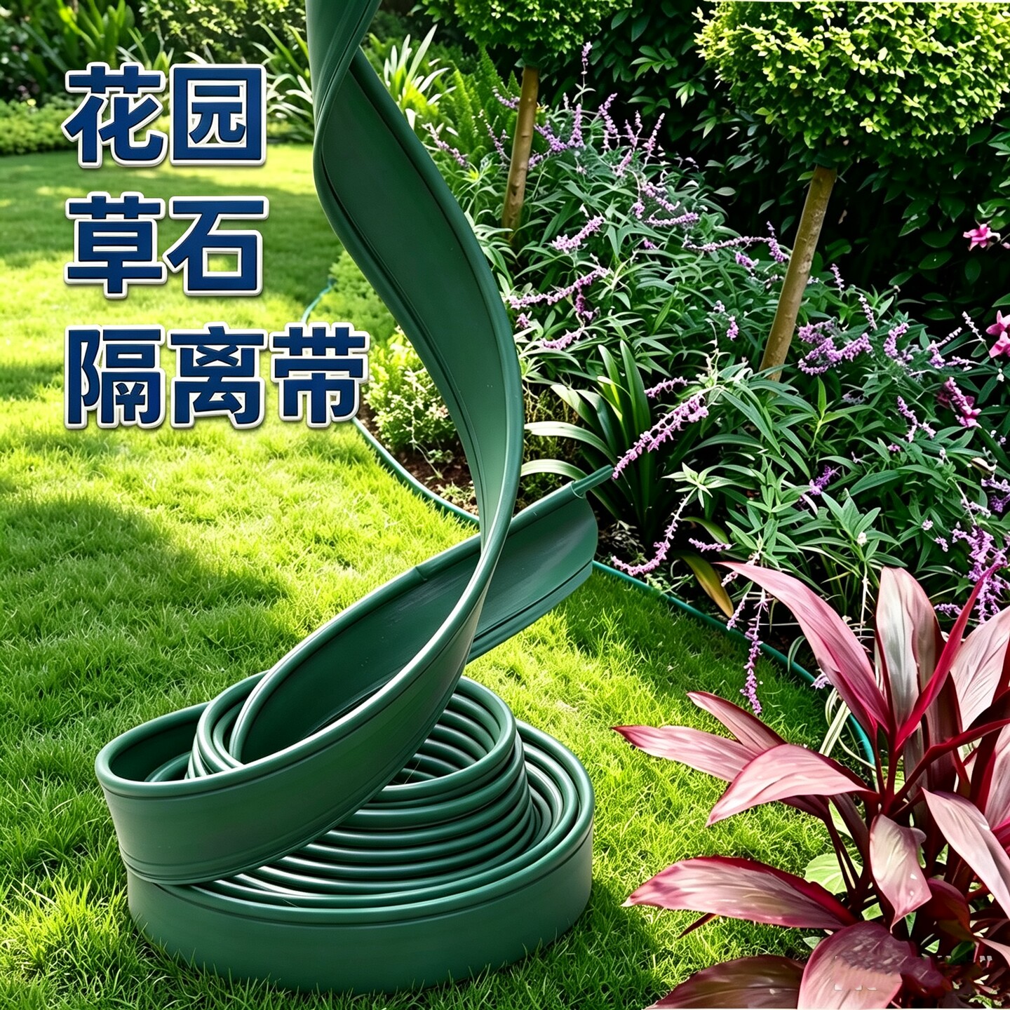园林绿化草石隔离带花园挡土板围树圈花池绿化隔离带园艺草坪隔板