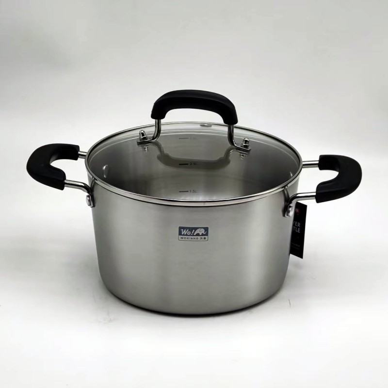 304五层钢一体锅底蒸煮锅