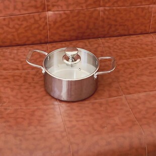 德式316不锈钢无涂层婴儿辅食单人小火锅泡面锅1-2人汤锅一体单底