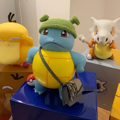 神奇宝贝宝可梦杰尼龟小火龙皮卡丘手办1:1大号模型妙蛙创意礼物