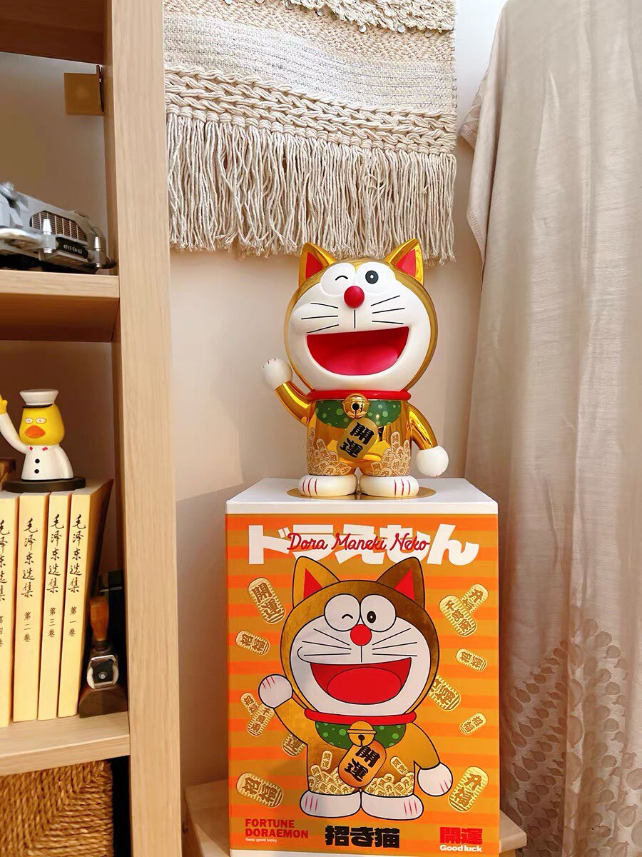 哆啦a梦招财猫潮玩手办金运小叮当猫机器猫公仔摆件生日送人礼物