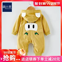 Em bé mùa thu 3-6 tháng tuổi nam và nữ sơ sinh Quần áo lưới màu đỏ ra khỏi áo 9 Quần áo leo núi phiên bản Hàn Quốc - Áo liền quần bộ đồ liền thân ngắn tay mùa hè cho bé