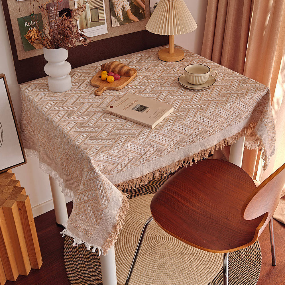 复古桌布纯色奶油风加厚餐桌布艺圆桌装饰布轻奢拍照背景布ins风,居家布艺,桌布,淘宝优惠券,粉丝福利购,淘宝优惠卷