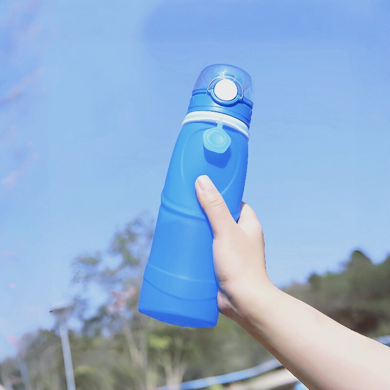 水杯大容量耐高温运动杯子硅胶软水壶户外旅行便携健身防摔食品级