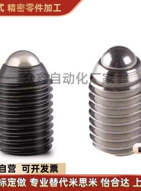 替球头柱塞 定位珠ZAC11/12-M3/M4/M5/M6/M8/M10/M12/M16
