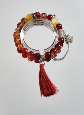 2026小红书爆款小苍兰柠檬碎花手链超仙显白绿色碎花手串闺蜜学生