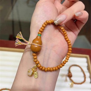 搭配橄榄核葫芦DIY文玩佛珠饰品配饰手机 2025天然橄榄核单圈手链