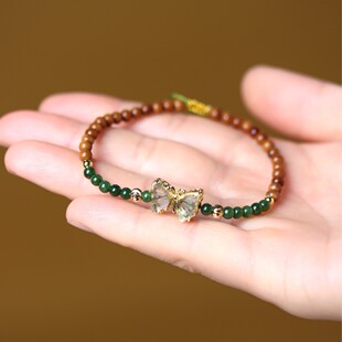 2026精品楼兰库克手串新款首饰佩饰单圈菩提蝴蝶配饰礼物礼品文玩