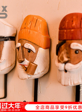 YBOX洋盒子手工立体木雕挂钩墙饰家居装饰品创意礼物原创手办挂钩