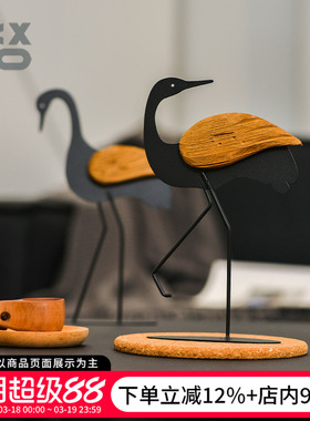 火烈鸟桌面可爱动物摆件
