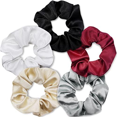 yokellmux hair scrunchies  satin scrunchies  scrunchies for