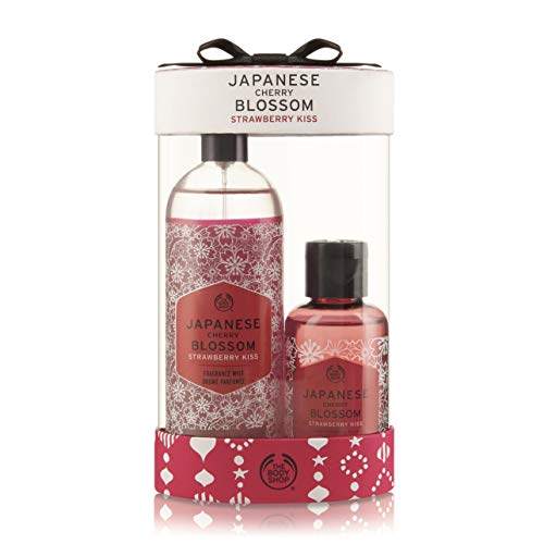 the body shop japanese cherry blossom strawberry kiss mist &