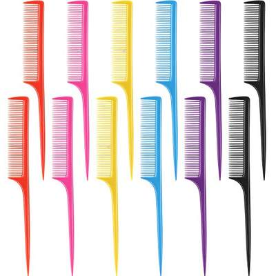 12 Pack Comb Styling Comb Plastic Comb for All Hair Types  F