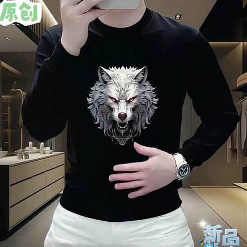 潮牌卫衣男款秋冬帅气长袖男高级