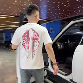 体恤衫 潮牌新品 上衣 帅气时尚 半袖 高品质字母印花短袖 t恤男生个性