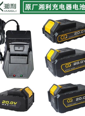 湘利充电器电池20V原装配件电板角磨机手电钻匠新普力曼超泉原厂