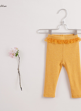 VP清仓】VP马克珍妮 法式】宝宝春装 女童花边针织打底裤210726