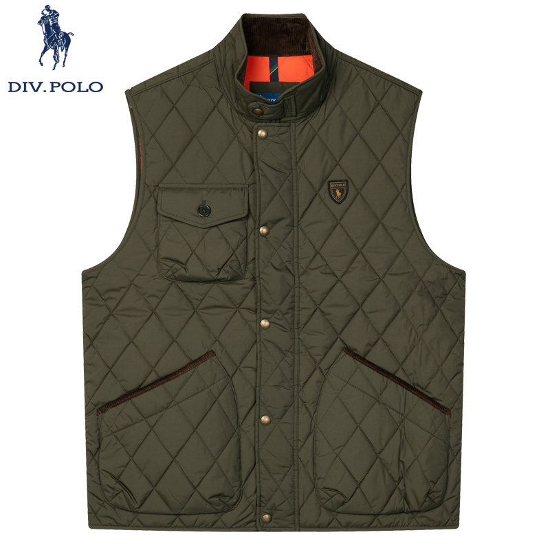 【加棉】DIVPOLO保罗男士马甲立领2025秋季商务休闲背心MR0023305,男装,常规马甲,淘宝优惠券,粉丝福利购,淘宝优惠卷