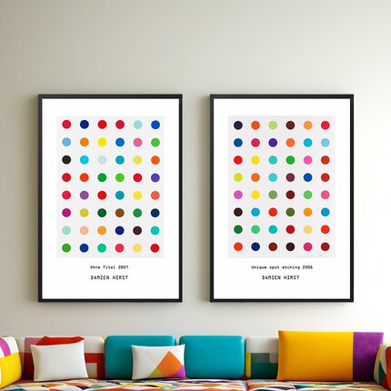 达米恩·赫斯特① Damien Hirst 英国当代画家装饰画抽象玄关卧室