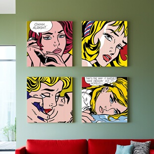 艺术海报 罗伊·利希滕斯坦②波普主义Roy Lichtenstein 装饰画RQ
