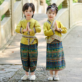 儿 童民族风异域风情幼儿园彝族苗族少数民族舞蹈演出服 傣族服装