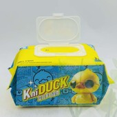 kniduck婴儿手口湿巾100片装 小嘴专用不含酒精打爆加厚湿纸巾母婴