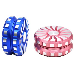 跨境热销 grinder 直供63MM双层磨烟器创意轮胎造型铝合金研磨器