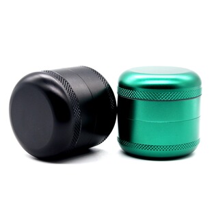 金属平板彩色4层60mm圆角烟草Grinder烟具 磨烟器铝合金纯色新款
