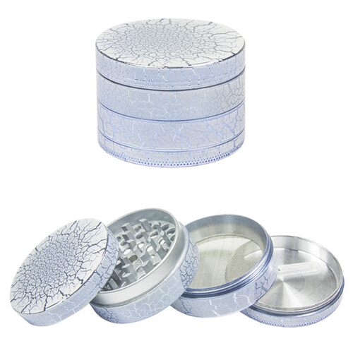 跨境新款烟具配件金属锌合金平板4层55mm烟草磨烟器研磨器Grinder