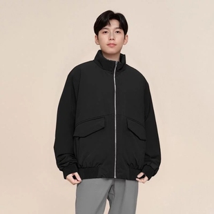 【鹅绒】波司登奥莱冬季男装品质经典商务短款立领羽绒服夹克外套