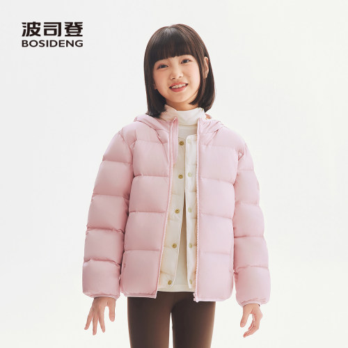 波司登短款连帽羽绒服