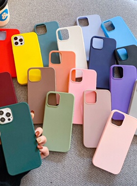 Candy Matte Silicone cases case for iPhone 15 14 13 12 pro max mini plus XS XR X