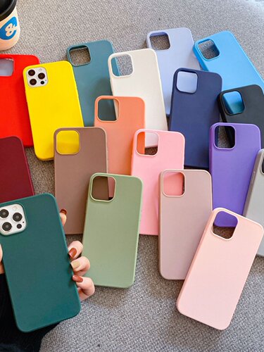 Candy Matte Silicone cases case for iPhone 15 14 13 12 pro max mini plus XS XR X