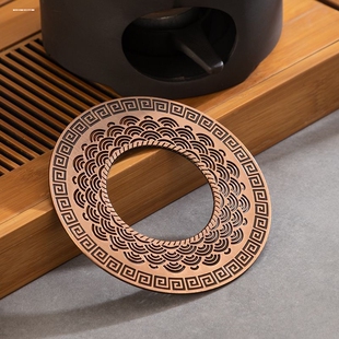 炉垫餐厅酒店家用陶瓷底座中式蜡烛加热保温玻璃水果花茶壶暖茶炉