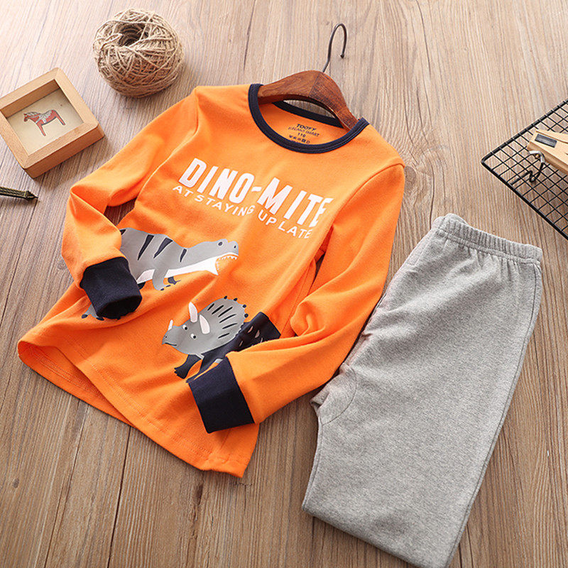 BOYS UNDERWEAR SET COTTON AUTUMN CLOTHES AUTUMN PANTS BASE SHIRTS CHILDRENS BABY LOUNGEWEAR THIN LONG-SLEEVED T-SHIRTS TROUSERS