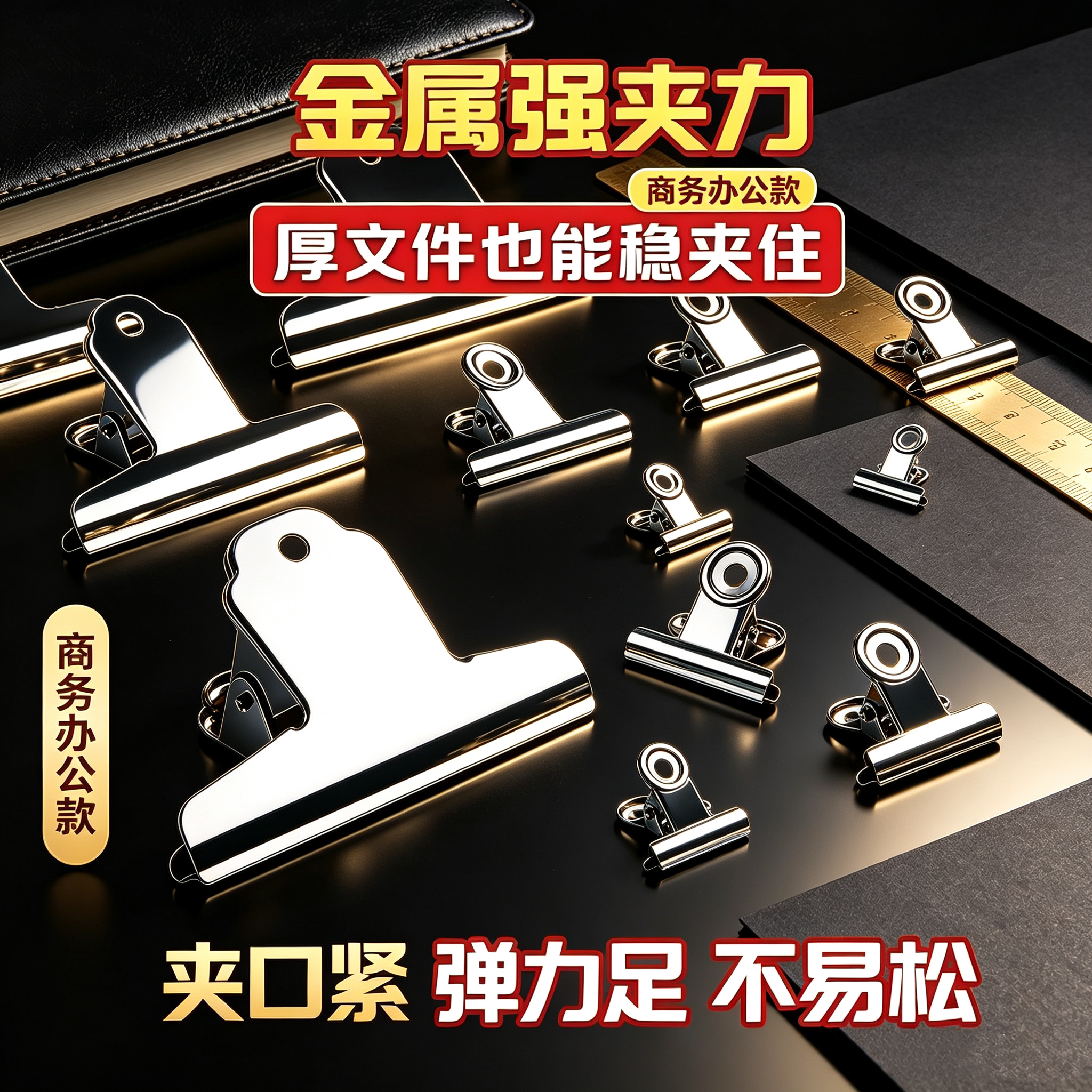 加厚不锈钢金属封口夹家用厨房